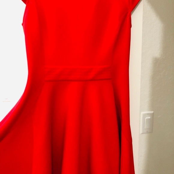 Ted Baker Red Midi Dress - Picture 5 of 8